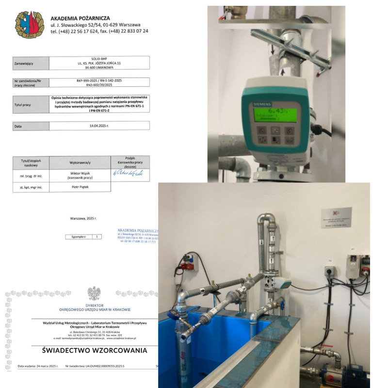 Laboratorium pomiarowe HYDRO SOLID - wzorcowanie i kontrola metrologiczna urzadzen do badania hydrantow